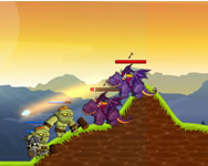 Battle of orcs tûz és víz HTML5 játék